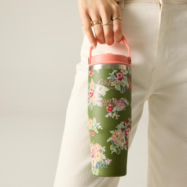 Cath Kidston Thermo Mug Khaki Archive Floral 1.2L