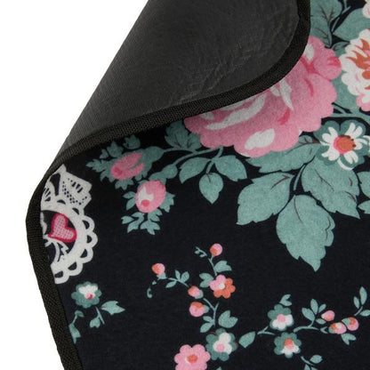 Cath Kidston Picnic Rug Black Hackney Rose