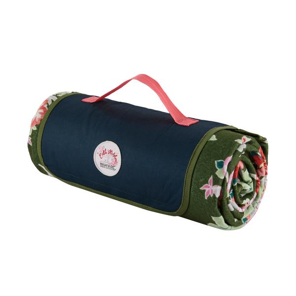 Cath Kidston Picnic Rug Khaki Archive Floral 