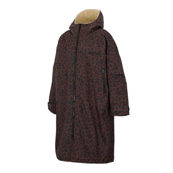 Regatta Waterproof Robe Dark Textured Leopard Biscotti XS/S