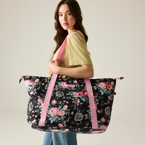 Cath Kidston Tote Bag Black Hackney Rose