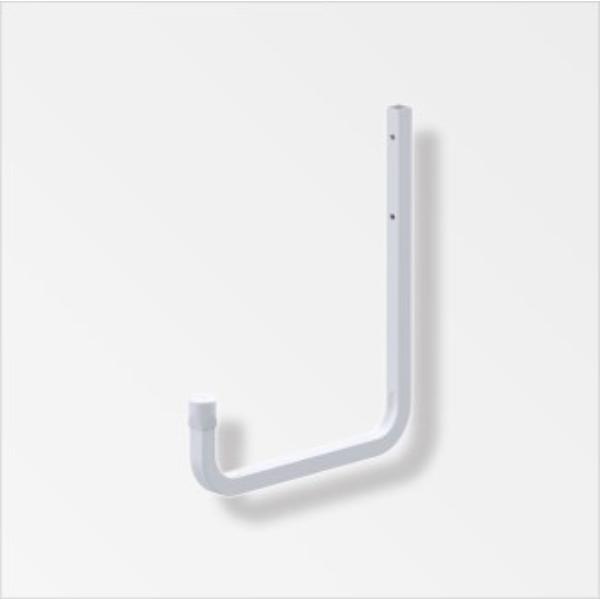 Alfer Wall Hook White Powder Coated 250mm