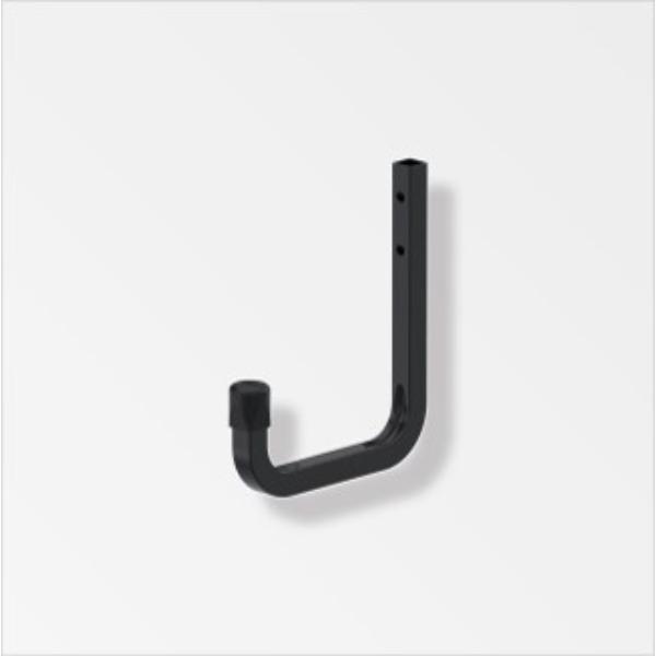 Alfer Wall Hook Black Powder Coated 115mm
