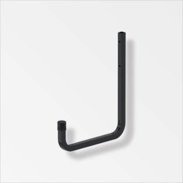 Alfer Wall Hook Black Powder Coated 250mm