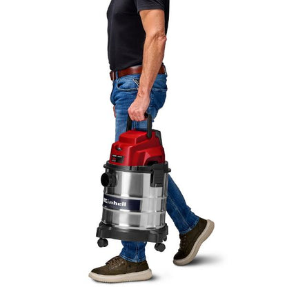 Einhell TC-VC 1930 SA 30 Litre Stainless Steel Wet &amp; Dry Vac with Power Take Off 230V