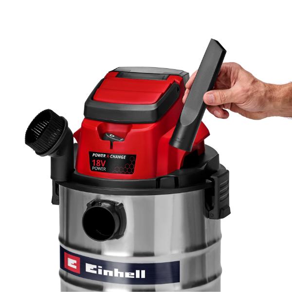 Einhell TC-VC 1930 SA 30 Litre Stainless Steel Wet &amp; Dry Vac with Power Take Off 230V