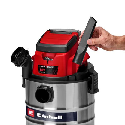 Einhell TC-VC 1930 SA 30 Litre Stainless Steel Wet &amp; Dry Vac with Power Take Off 230V