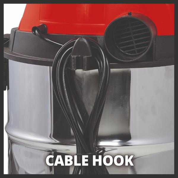 Einhell TC-VC 1930 SA 30 Litre Stainless Steel Wet &amp; Dry Vac with Power Take Off 230V