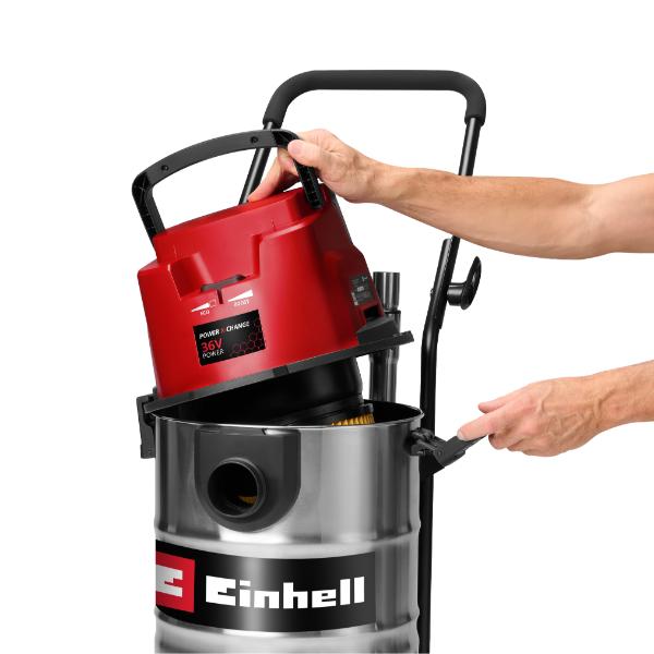 Einhell TC-VC 3055 SA 30 Litre Stainless Steel Wet &amp; Dry Vac with Power Take Off 230V