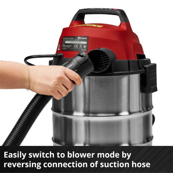 Einhell TC-VC 3055 SA 30 Litre Stainless Steel Wet &amp; Dry Vac with Power Take Off 230V