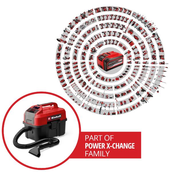 Einhell TE-VC 2230 SACL 30 Litre Stainless Steel L Class Wet &amp; Dry Vac with Power Take Off 230V