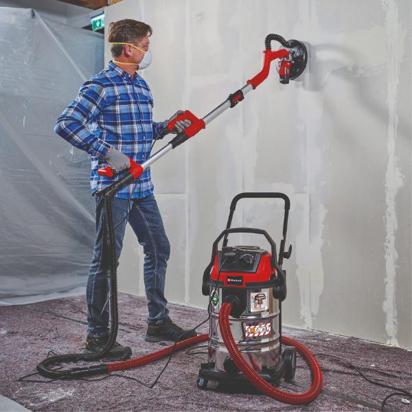 Einhell TE-VC 2230 SACL 30 Litre Stainless Steel L Class Wet &amp; Dry Vac with Power Take Off 230V