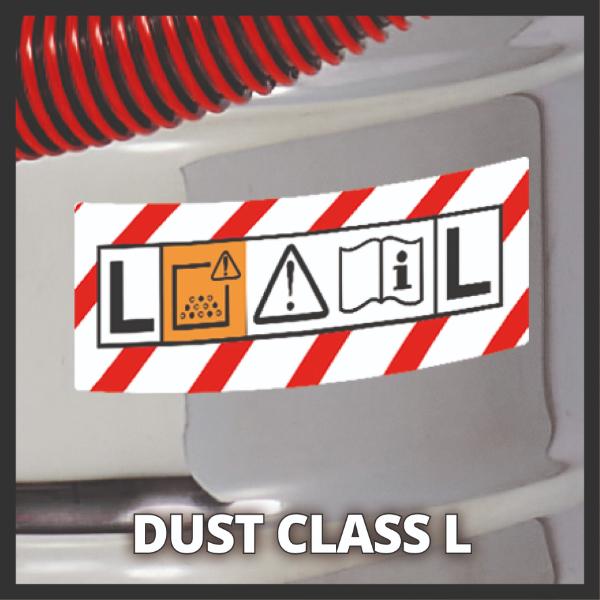 Einhell TE-VC 2230 SACL 30 Litre Stainless Steel L Class Wet &amp; Dry Vac with Power Take Off 230V