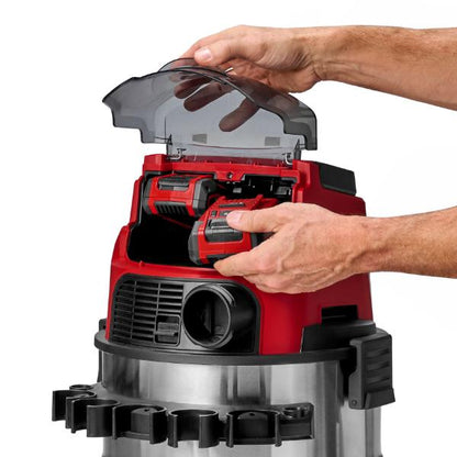Einhell TE-VC 2250 SACL 50 Litre Stainless Steel L Class Wet &amp; Dry Vac with Power Take Off 230V