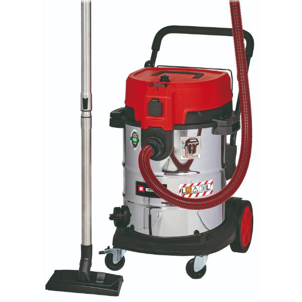 Einhell TE-VC 2250 SACL 50 Litre Stainless Steel L Class Wet &amp; Dry Vac with Power Take Off 230V