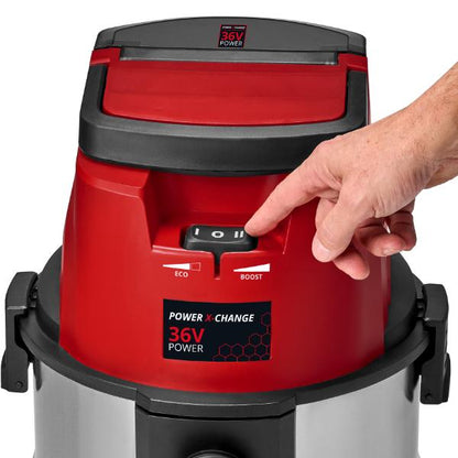 Einhell TE-VC 2250 SACL 50 Litre Stainless Steel L Class Wet &amp; Dry Vac with Power Take Off 230V