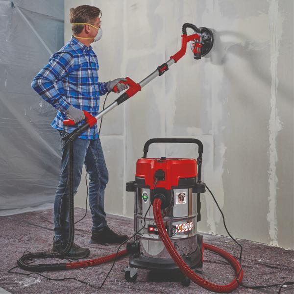 Einhell TE-VC 2250 SACL 50 Litre Stainless Steel L Class Wet &amp; Dry Vac with Power Take Off 230V