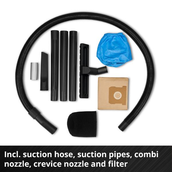 Einhell PXC 18V TE-VC 18/10 Li 10 Litre Wet &amp; Dry Vac - Bare Unit