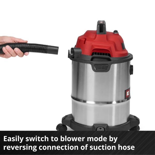 Einhell PXC 18V TE-VC 18/10 Li 10 Litre Wet &amp; Dry Vac - Bare Unit