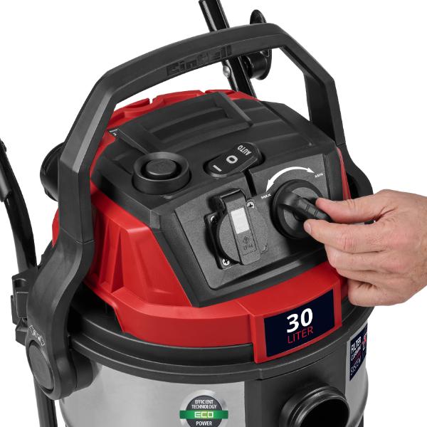 Einhell PXC 36V TE-VC 36/25 Li S 25 Litre Stainless Steel Wet and Dry Vac - Bare Unit