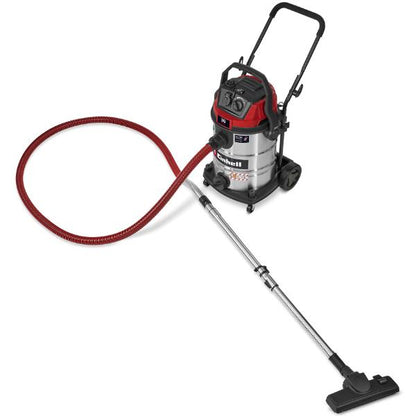 Einhell PXC 36V TE-VC 36/25 Li S 25 Litre Stainless Steel Wet and Dry Vac - Bare Unit