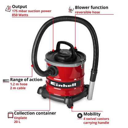 Einhell PXC 18V TE-SV 18 Li Stick Vacuum Cleaner - Bare Unit