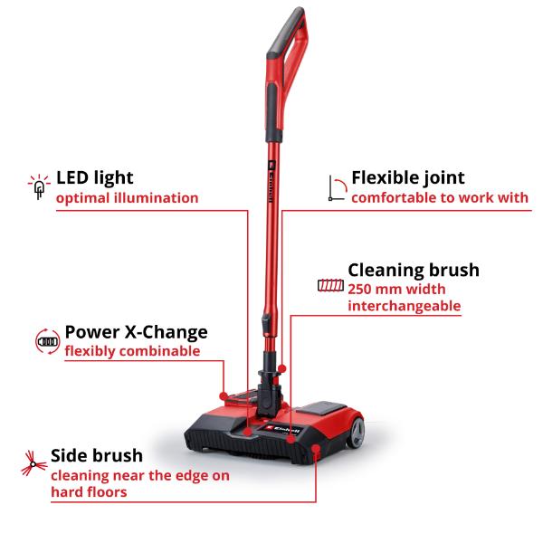Einhell PXC 18V TE-SV 18/270 Li BL Brushless Stick Vacuum Cleaner - Bare Unit