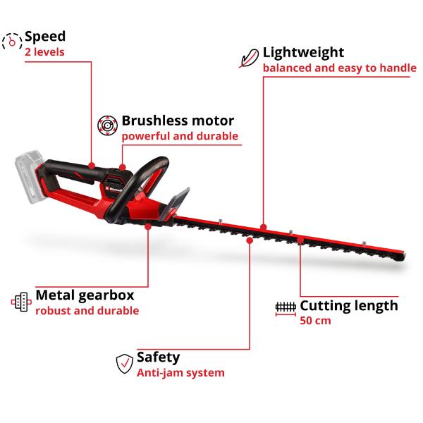 Einhell PXC 18V GE-CF 18/320 P Li Cordless Floor Standing Fan - Bare Unit