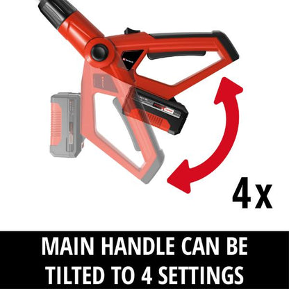 Einhell PXC 18V GE-HC 18 Li T Cordless High Reach Hedge Trimmer and Pruner Kit 1x 3.0Ah