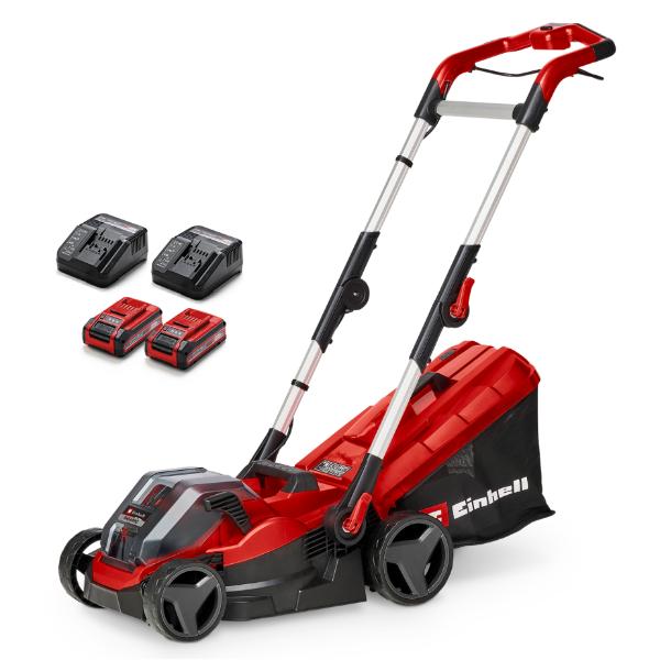 Einhell PXC 36V RASARRO 36/34 Cordless 34cm Mower Kit 2x 3.0Ah