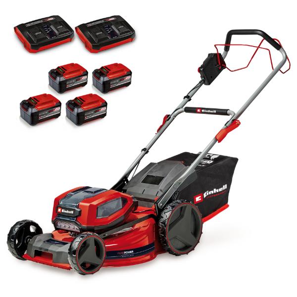 Einhell Professional PXC 36V GP-CM 36/52 S Li Cordless 52cm Brushless Mower Kit 4x 5.2Ah - Steel Deck