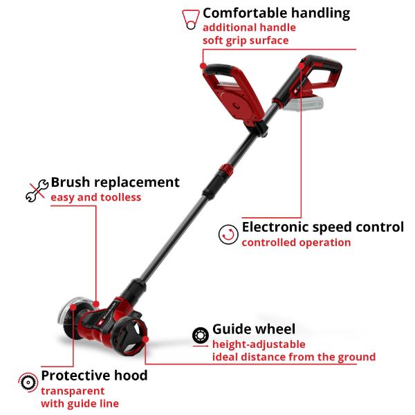 Einhell PXC 18V GE-CC 18/110 Li E Cordless Grout Cleaner - Bare Unit