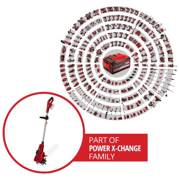 Einhell PXC 18V GE-CR 18/20 Li E Cordless 20cm Tiller - Bare Unit