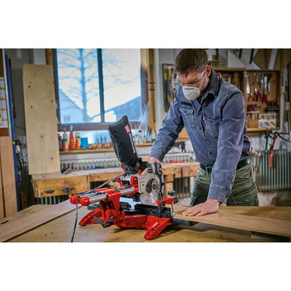 Einhell TC-SM 2131/1 Dual 1800W 210mm Double Bevel Sliding Mitre Saw 230V