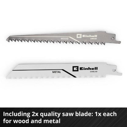 Einhell PXC 18V TE-AP 18/13 Li 50mm Compact Reciprocating Saw - Bare Unit