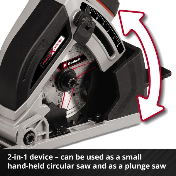 Einhell PXC 18V TE-CS 18/89 Li 89mm Mini Circular Saw - Bare Unit