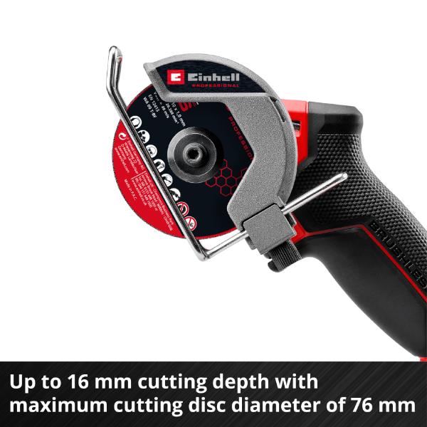 Einhell Professional PXC 18V TP-CO 18/76-C Li 75mm Cut Off Tool - Bare Unit