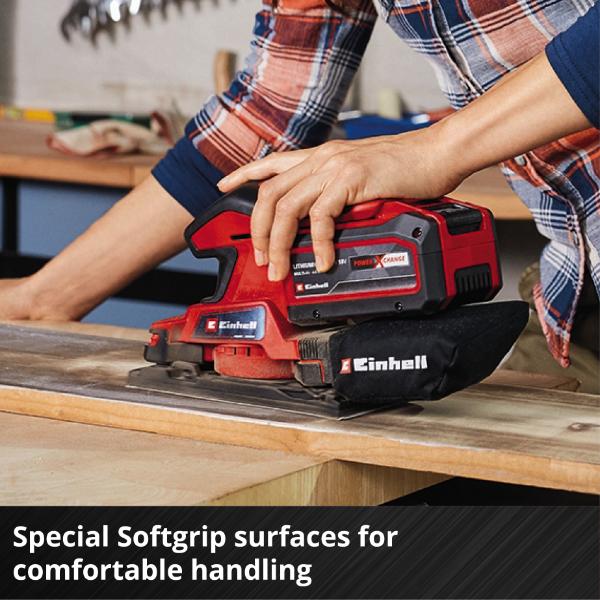 Einhell PXC 18V TC-OS 18/187 Li sic 18V 1/3 Sheet Sander - Bare Unit