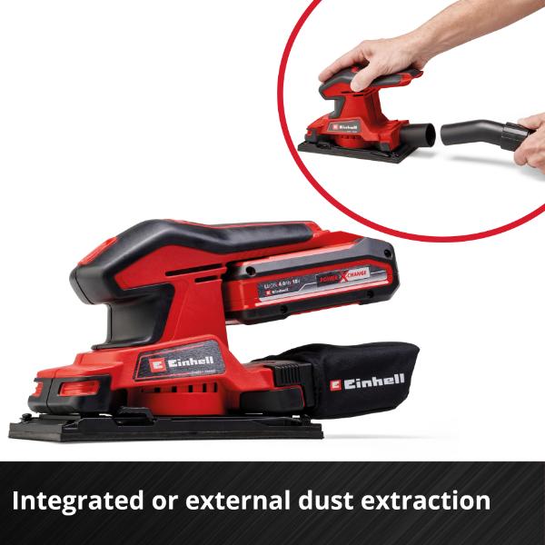 Einhell PXC 18V TC-OS 18/187 Li sic 18V 1/3 Sheet Sander - Bare Unit