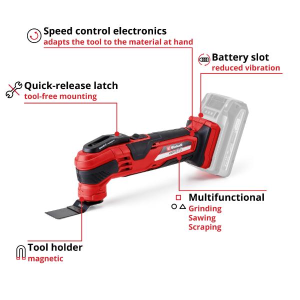 Einhell PXC 18V VARRITO Multi Tool - Bare Unit