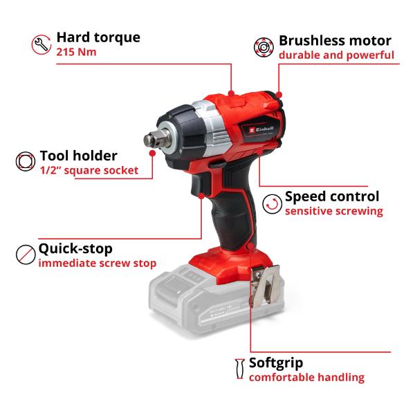 Einhell Professional PXC 18V TP-CI 18 Li 180Nm Brushless Impact Driver Kit