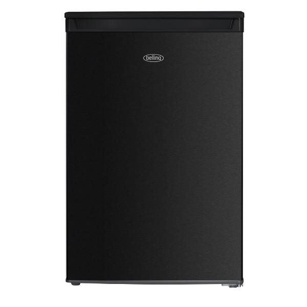 Belling 55cm Undercounter Lader Fridge Black Steel