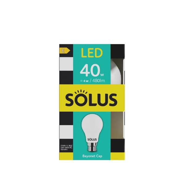 Solus 40W = 4W BC A55 SMD Non-Dimmable LED