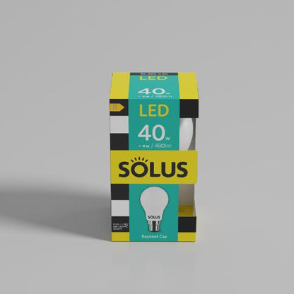 Solus 40W = 4W BC A55 SMD Non-Dimmable LED