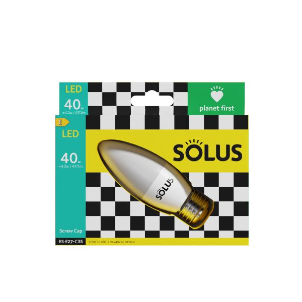 Solus 40W = 4.2W ES Candle SMD Non-Dimmable LED