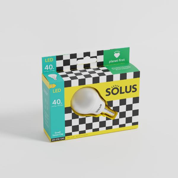 Solus 40W = 4.2W SBC Golf Ball G45 SMD Non-Dimmable