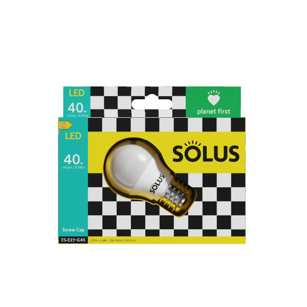 Solus 40W = 4.2W ES  Golf Ball G45 SMD Non-Dimmable