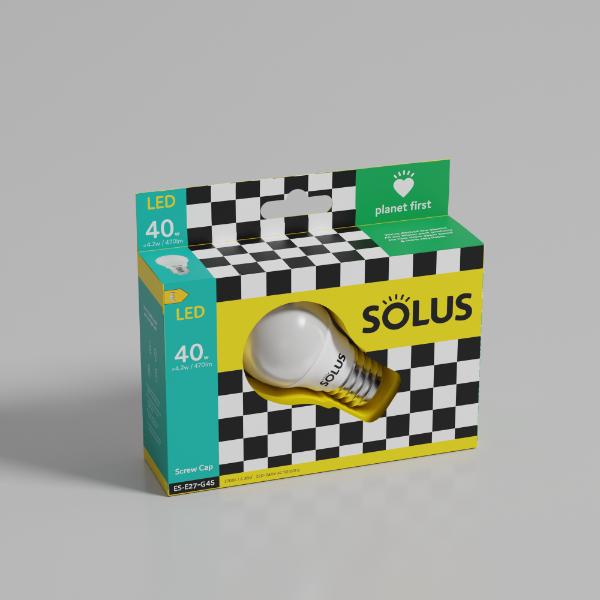 Solus 40W = 4.2W ES Golf Ball G45 SMD Non-Dimmable – Co-Op Superstores