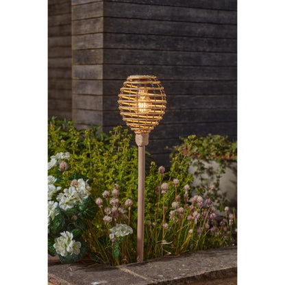 Smart Garden Lumina Faux Rattan Stake Light 70cm - Natural