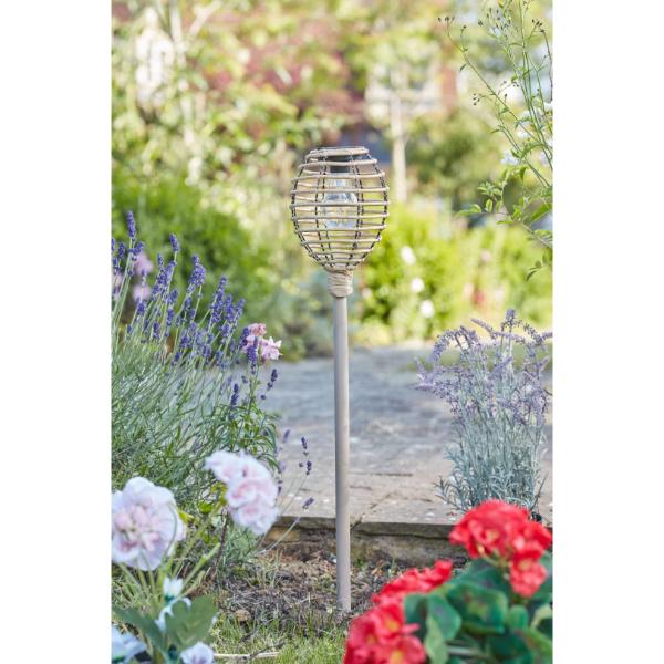 Smart Garden Lumina Faux Rattan Stake Light 70cm - Natural